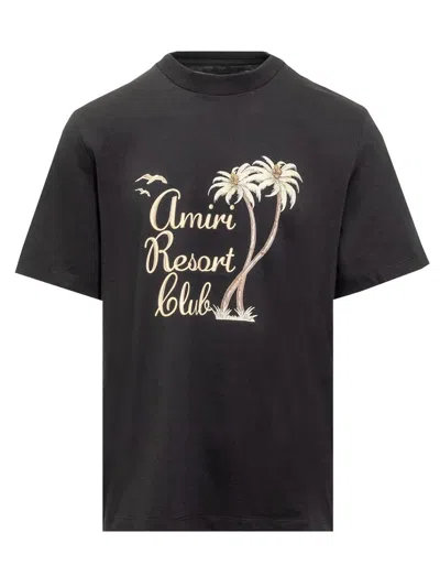 Amiri Resort Club T-shirt In Black