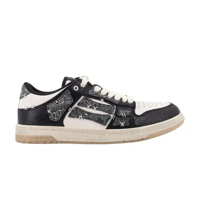 Pre-owned Amiri Skel Top Low 'bandana - Black White' | Men's Size 42