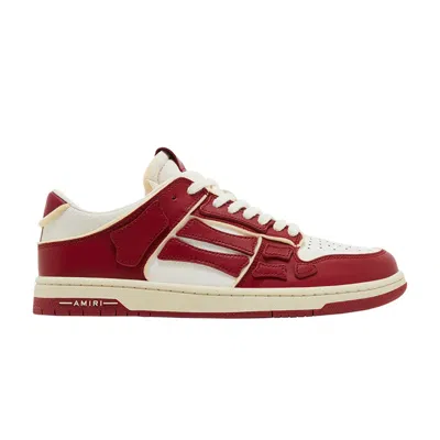 Pre-owned Amiri Skel Top Low 'collegiate - Red White' | Men's Size 45