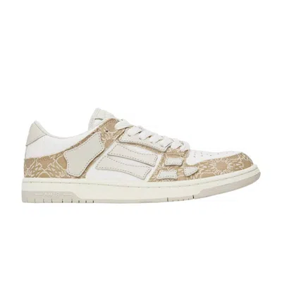 Pre-owned Amiri Skel Top Low 'ma Quad - Birch' | Tan | Men's Size 43 In Brown