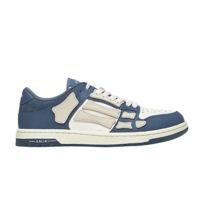 Pre-owned Amiri Skel Top Low 'ma Quad Debossed - Vintage Blue' | Men's Size 44