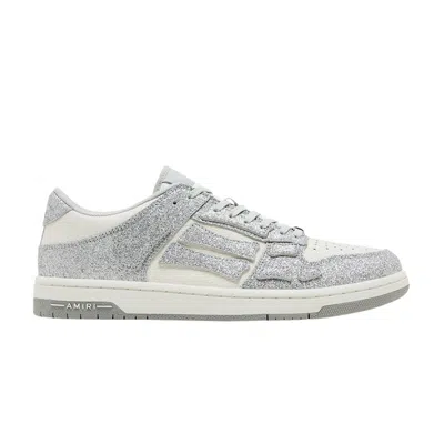 Pre-owned Amiri Skel Top Low 'shimmer - Silver' | Men's Size 44
