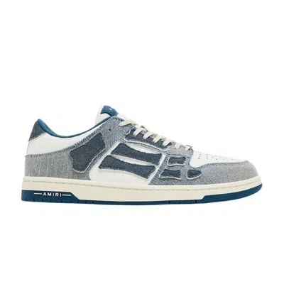 Pre-owned Amiri Skel Top Low 'vintage Denim - Slate Blue' | Men's Size 43