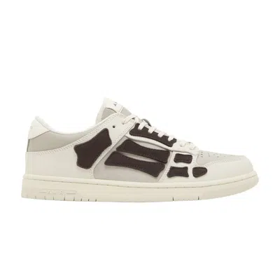 Pre-owned Amiri Skel Top Low 'white Brown' | Men's Size 44