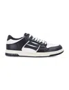 Amiri Skel Top Low Black And White Sneakers With Logo Patch On Thetongue And Contrasting Details On The Si In Black