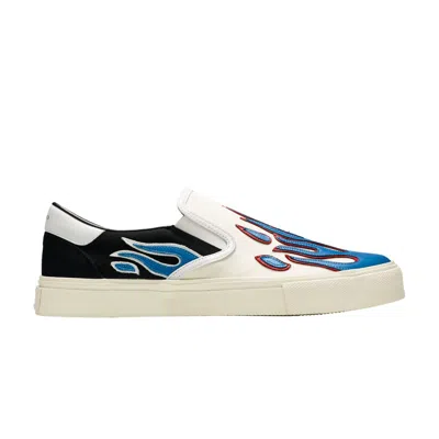 Pre-owned Amiri Slip-on 'flame - Black White Blue' | Men's Size 41