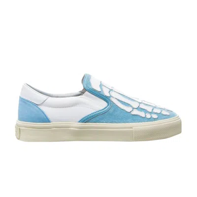 Pre-owned Amiri Slip-on 'skeleton Toes - Blue White' | Men's Size 46