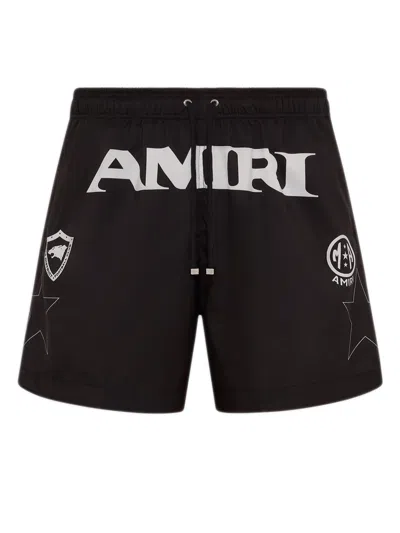 Amiri Sport Swim Trunk In Brown