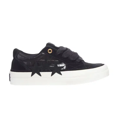 Pre-owned Amiri Sunset Skate Low 'croc Debossed - Black' | Men's Size 47