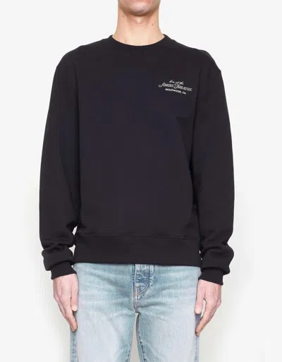 Amiri Theatre Crewneck In Black