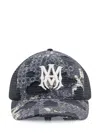 Amiri Trucker Hat Patchwork Black In Black