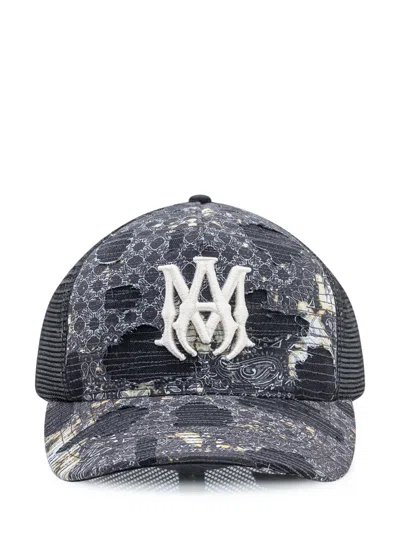Amiri Trucker Hat Patchwork Black