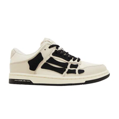 Pre-owned Amiri Wmns Skel Top Low 'beige Black' | Cream | Women's Size 39 In White
