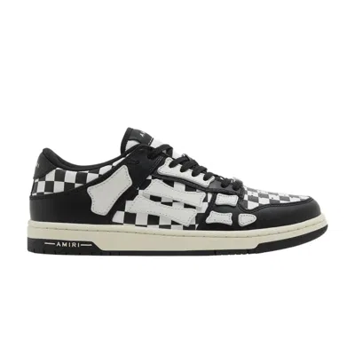 Pre-owned Amiri Wmns Skel Top Low 'checkered - Black White' | Women's Size 39