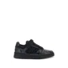 Amiri Skyline Sneaker In Leather And Mesh With Python Print In Black
