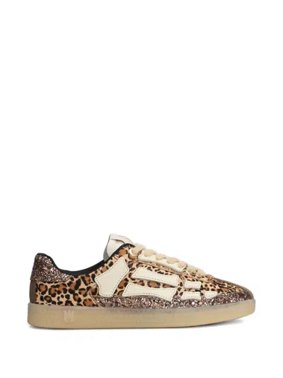 Amiri Animal-print Lace-up Sneakers In Multi