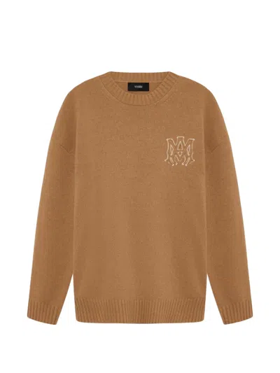 Amiri Appliqué Knitwear In Brown
