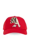 Amiri Appliqué Strap Back Hat In Red