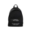 Amiri Black Backpack With Arts District Print In Tech Fabric Man In Black