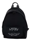 Amiri Black Backpack With Arts District Print In Tech Fabric Man In Black