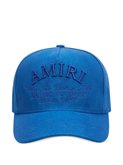 Amiri Arts District Canvas Cap In Blue