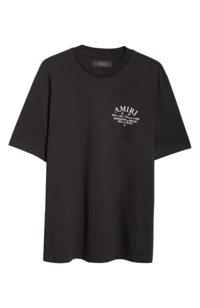 Amiri Arts District Cotton Graphic T-shirt In Black