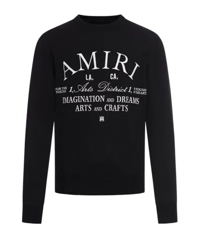 AMIRI AMIRI ARTS DISTRICT LOGO EMBROIDERED JUMPER