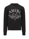 Amiri Arts District Crew-neck Sweater In Black