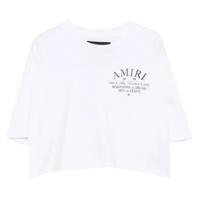Pre-owned Amiri Arts District Cropped Tee 'white' | Women's Size M