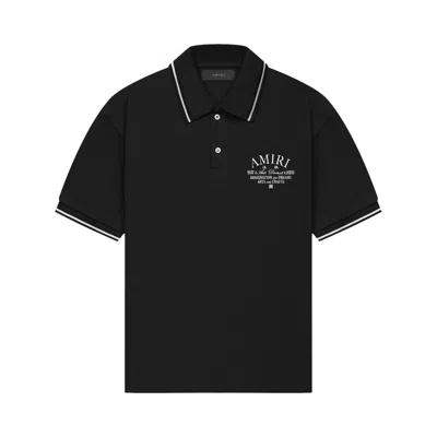 Pre-owned Amiri Arts District Pique Polo 'black' | Men's Size L