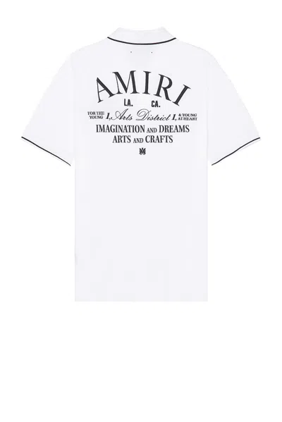 Amiri Arts District Polo In White