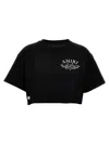 Amiri Logo Arts District Print Crop T-shirt