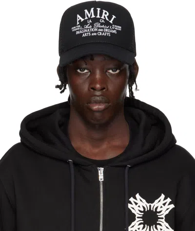 Amiri 'arts District' Trucker Cap In Black