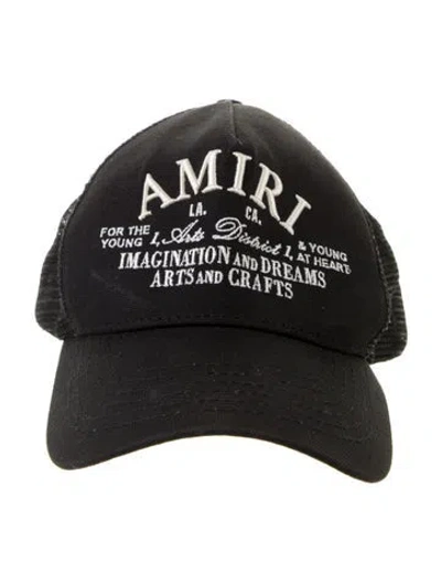 Pre-owned Amiri Arts District Trucker Hat In Black
