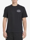 Amiri Black Crewneck T-shirt With Logo Lettering On The Front And Maxi Logo Print On The Rear In Cotton Ma In Black