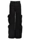 Amiri Black Baggy Cargo Jeans In Black