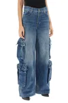 Amiri Cargo Jeans In Blue