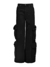 Amiri Black Baggy Cargo Jeans In Negro
