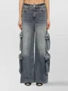 Amiri Straight-leg Cargo Jeans In Gray