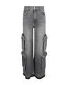 Amiri Straight-leg Cargo Jeans In Gray