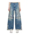 Amiri Baggy Mx3 Paneled Denim Pants In Blue