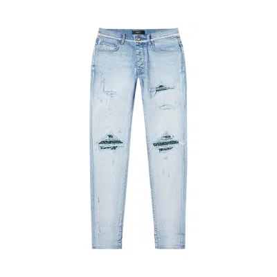 Pre-owned Amiri Bandada Mx1 Jean 'light Indigo' | Blue | Men's Size 36