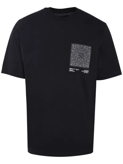 Amiri Black Ma Bandana Silk Appliqué T-shirt