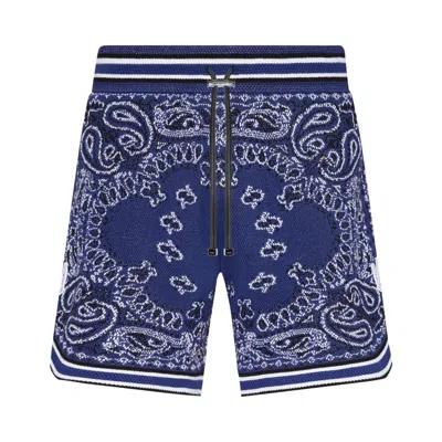 Pre-owned Amiri Bandana B-ball Short 'blue/black'