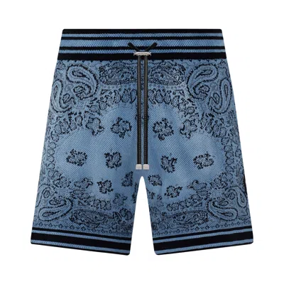 Pre-owned Amiri Bandana Basketball Shorts 'blue'