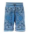 Amiri Bandana Basketball Track Shorts In Blue