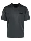 Amiri Men Cotton T-shirt With Embroidery In Green