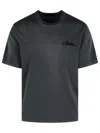 Amiri Men Cotton T-shirt With Embroidery In Black