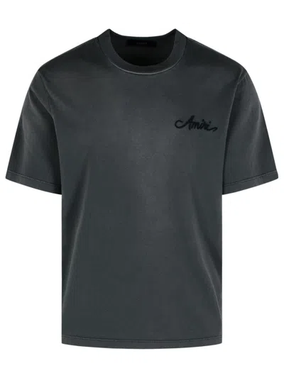 AMIRI BANDANA' BLACK COTTON T-SHIRT