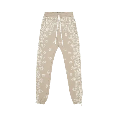 Pre-owned Amiri Bandana Bleach Sweatpants 'crockery' In Tan